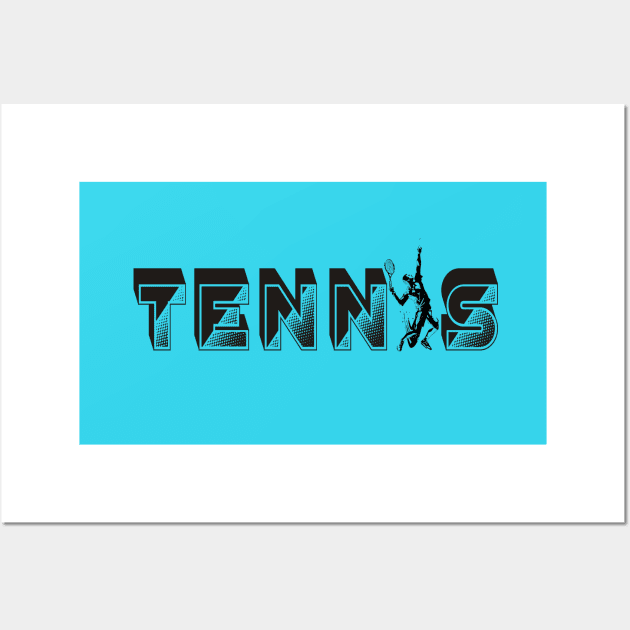 Tenis  para jugadores de tenis felices | El tenis me hace feliz Wall Art by vintagejoa